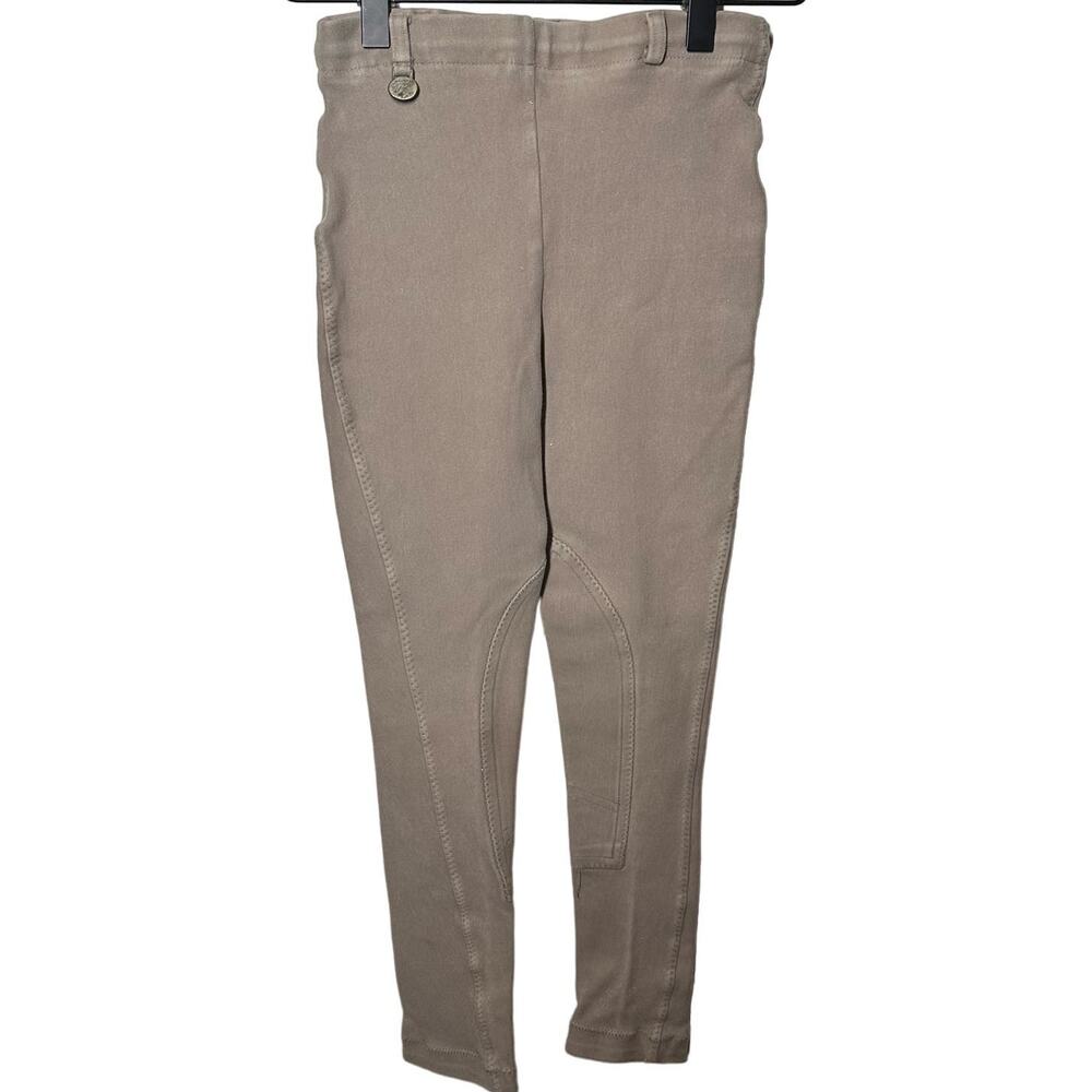 ON COURSE Women's Cotton Naturals Long Breeches Equestrian Riding Pants Size 12